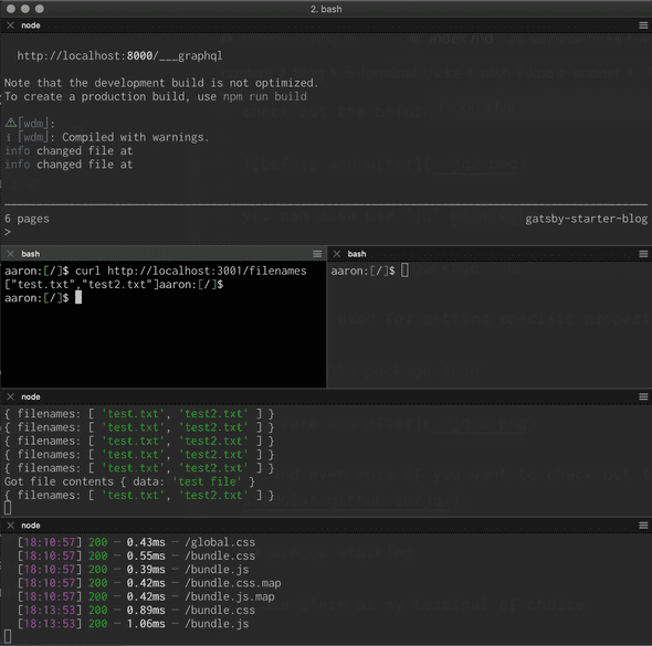 5 terminals, no problem